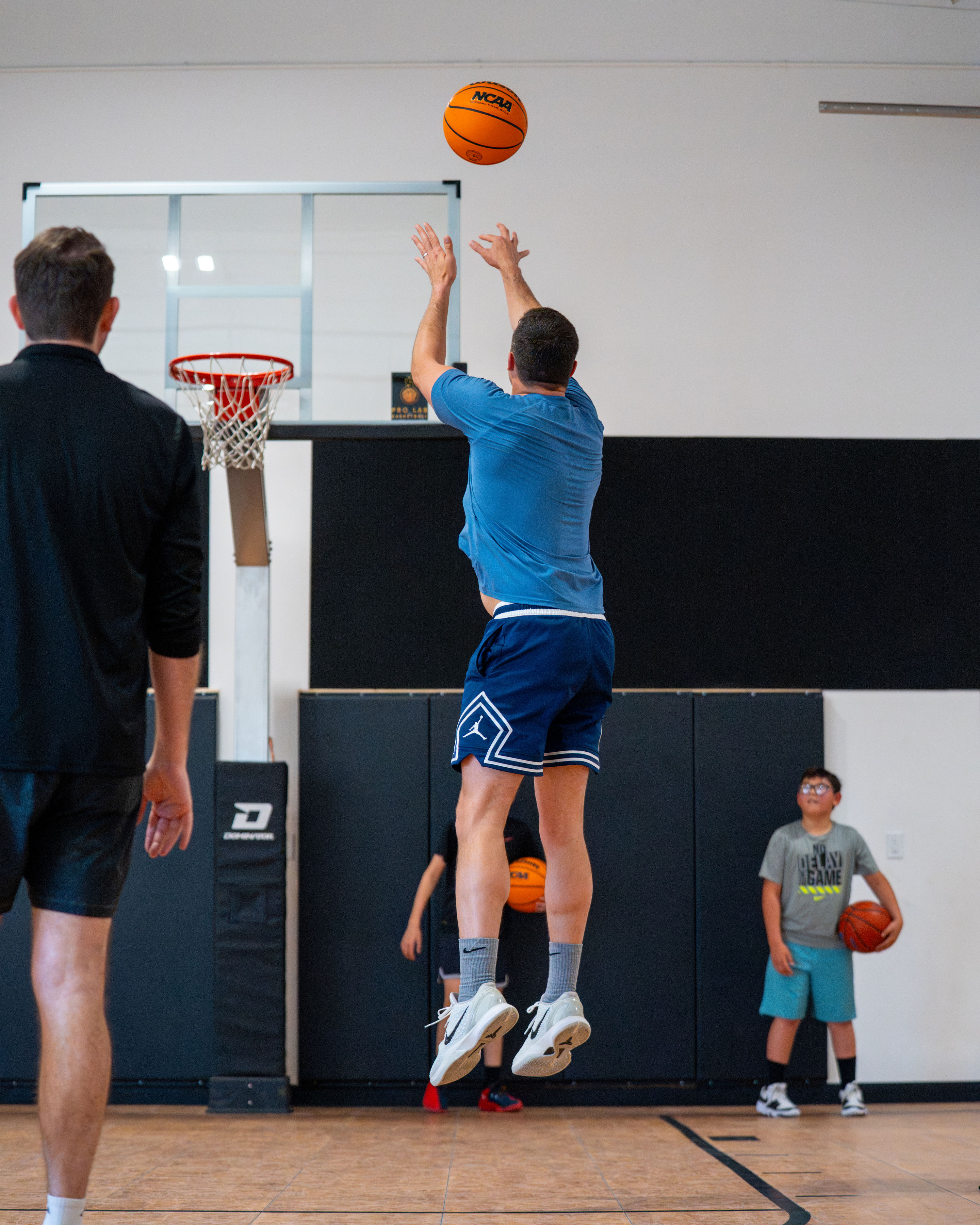Sage Hoops athlete mid-shot