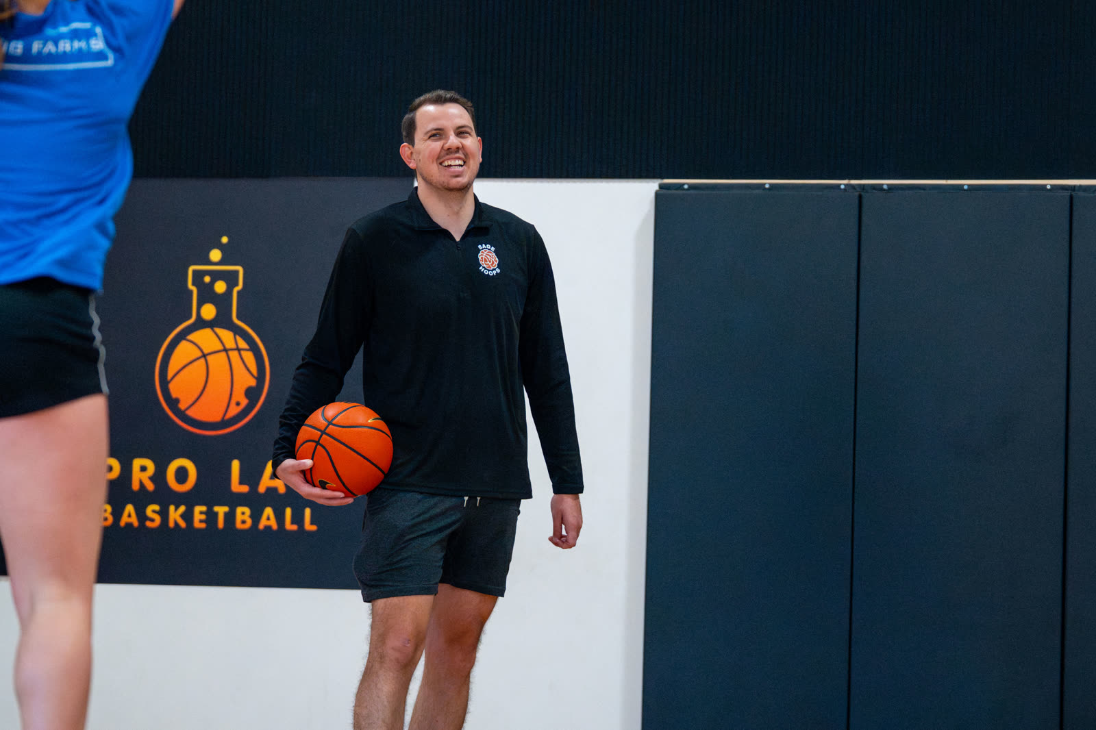Coach Gage of Sage Hoops on the Pro Lab Basketball court in Boise, ID